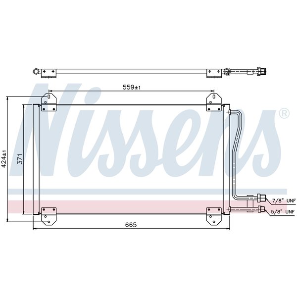 Nissen Nissens Condenser, 94225 94225